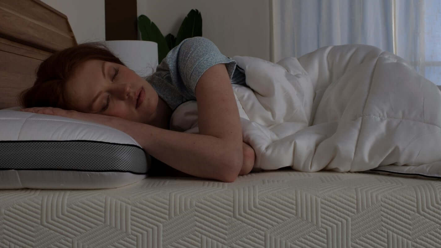 woman sleeping on the side