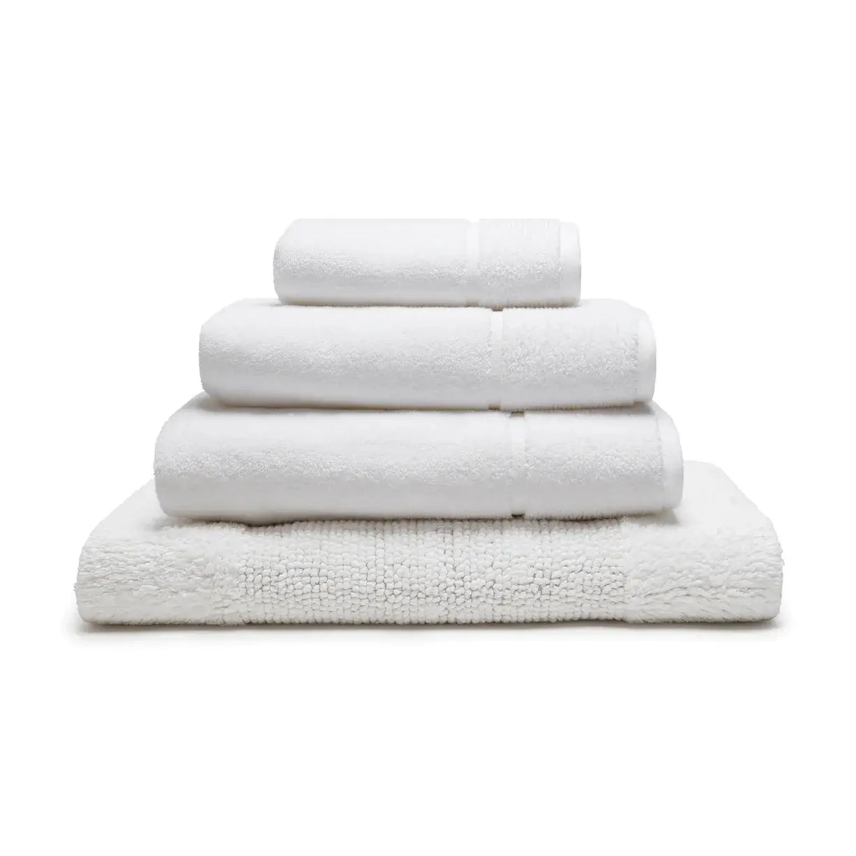 [BTWhite] Bath Towel Bath Range Panda London Pure White Stacked Gourped