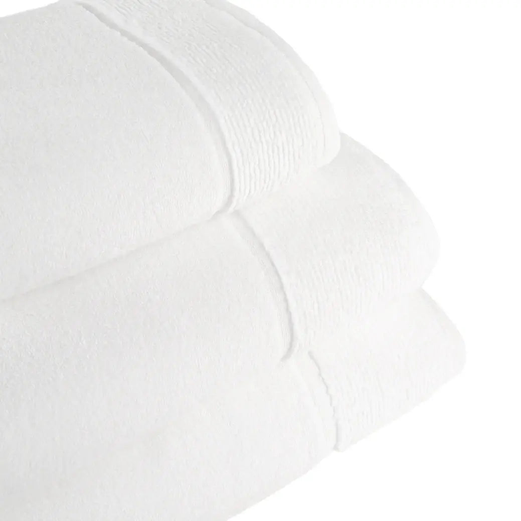 [BTWhite] Bath Towel Bath Range Panda London Pure White Rolled Stacked