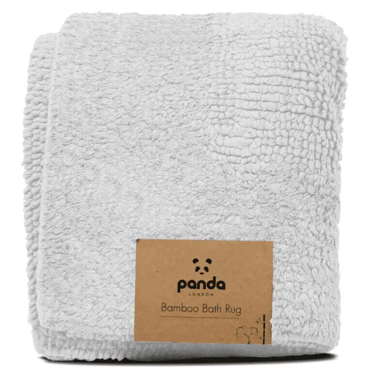 [WhiteBathRug] Bamboo Bath Rug White  - PandaLondon