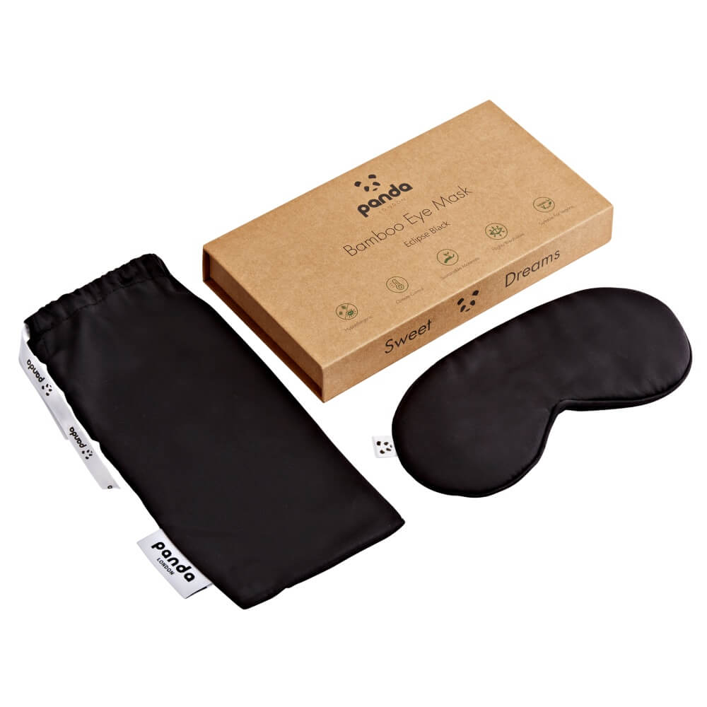 [BlackEyeMask] Panda London Bamboo Black Eye Mask Full Package