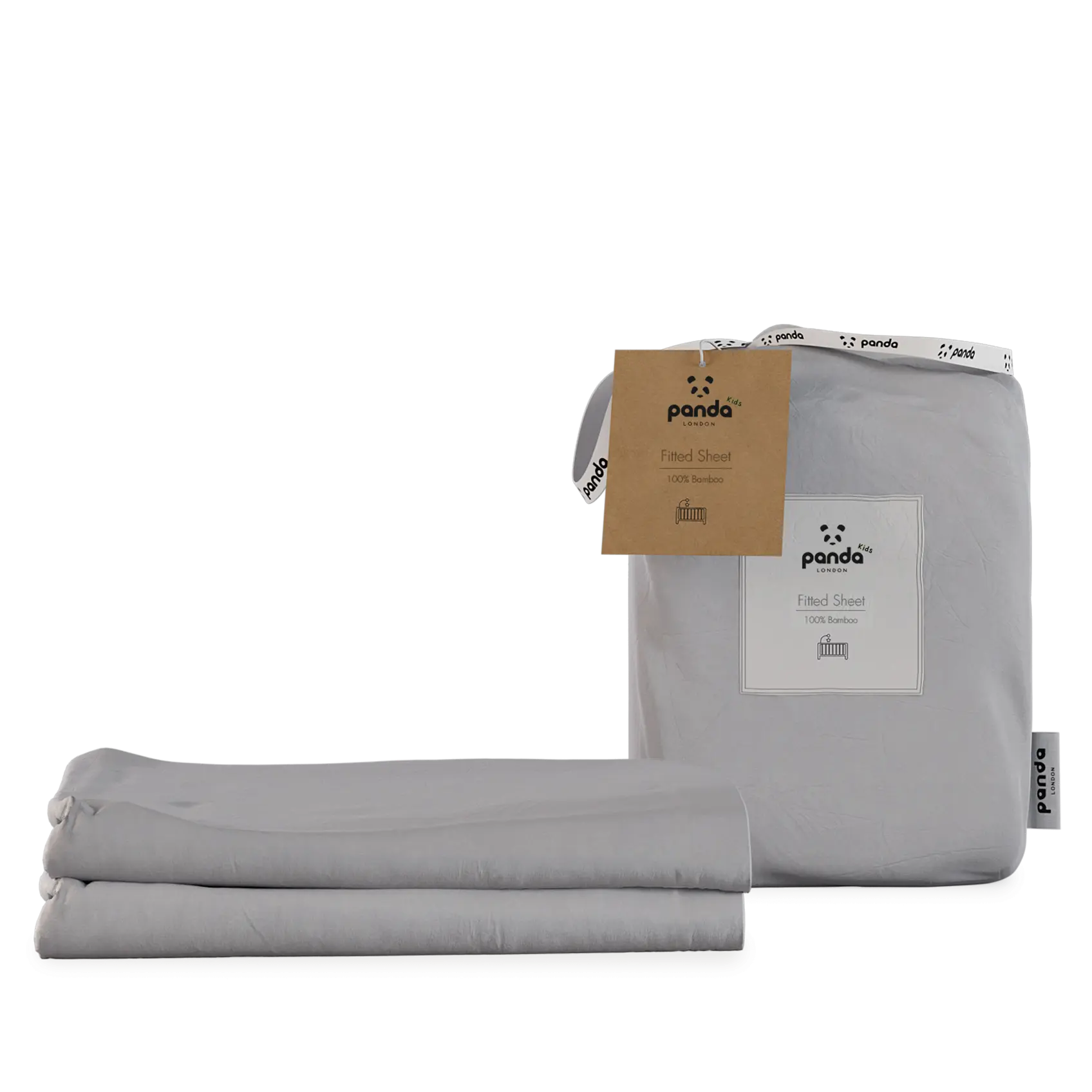 [FSKids] Fitted Sheet Kids Bamboo Bedding Package Quiet Grey