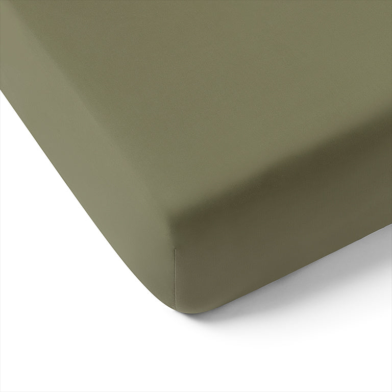 [ForestGreen] Panda London Bamboo Lyocell Green Fitted Sheet