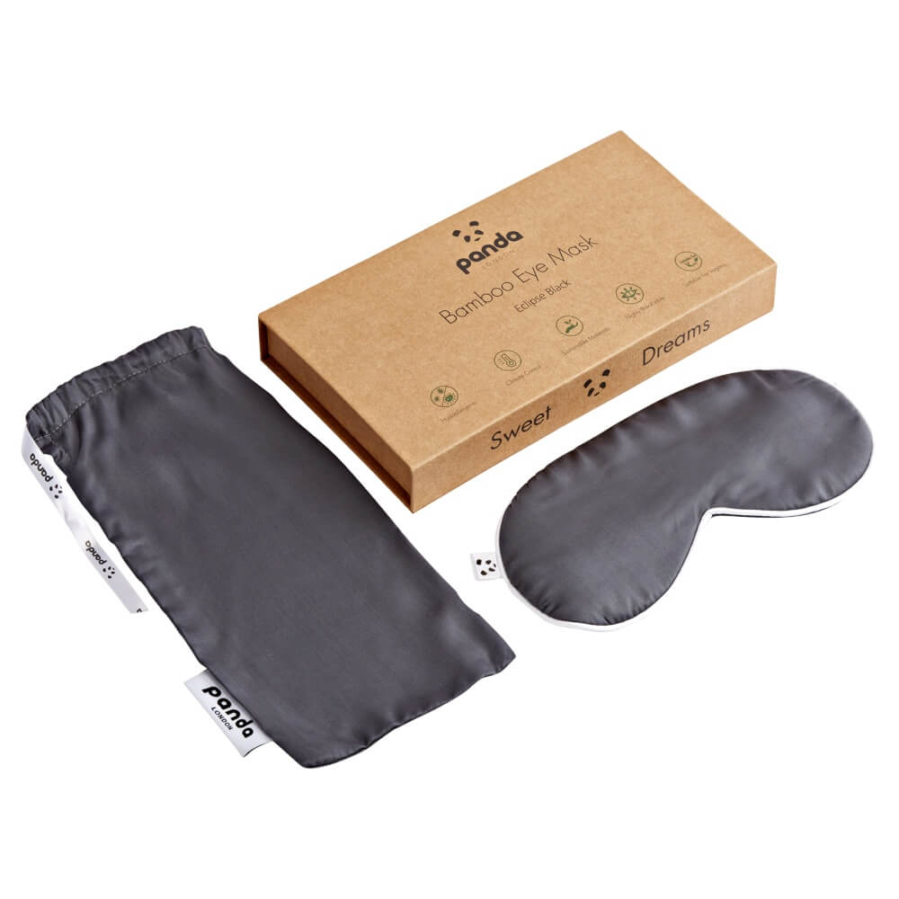 [GreyEyeMask] Panda London Bamboo Grey Eye Mask Package