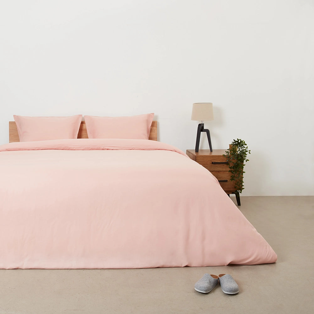 [HimalayanPink] HimalayanPink Bamboo and French linen Bedding Set Full 