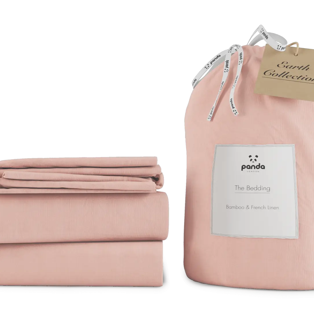Bamboo & French Linen Bedding | Earth Collection | Panda London