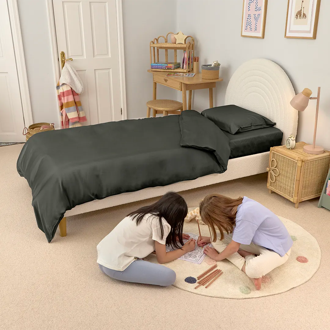 [FSKidsUG] Full Kids Bamboo Bedding Set Dark Grey