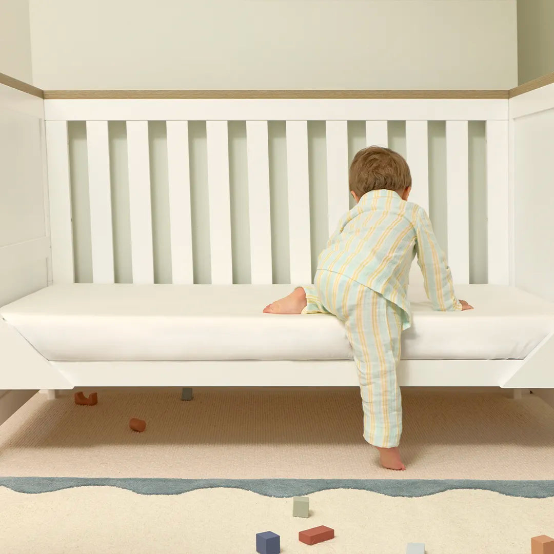 [FSKidsW] Fitted Sheet Kids Bamboo Bedding White