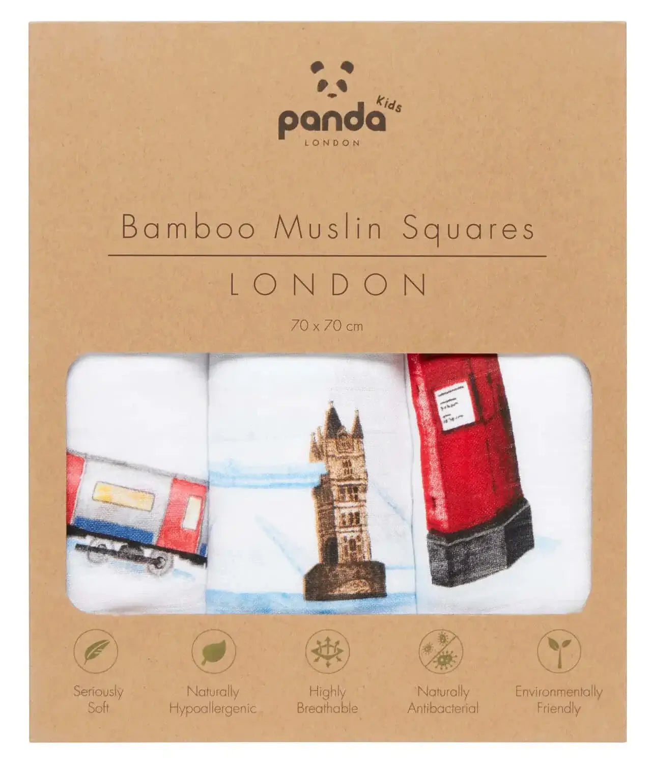 [MuslinSquares] Panda London Squares Collection Package