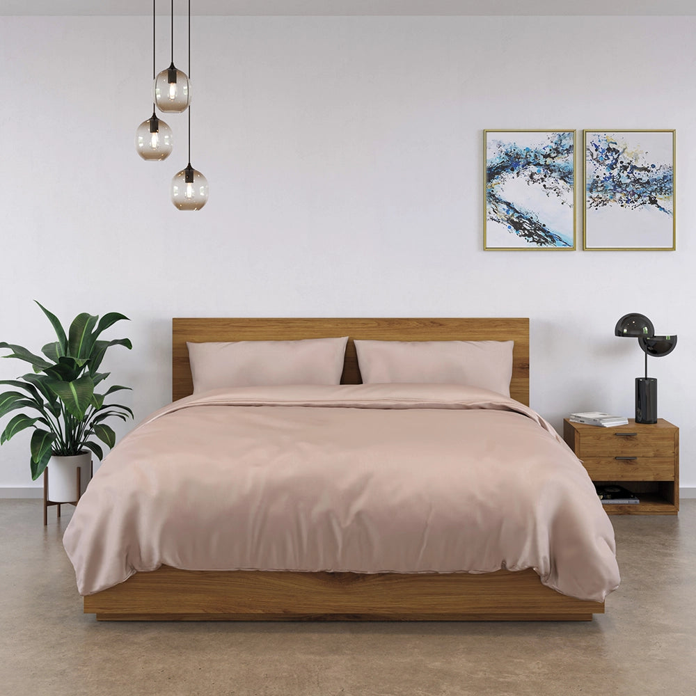 [BBPink] Vintage Pink Blue 100% Bamboo Bedding