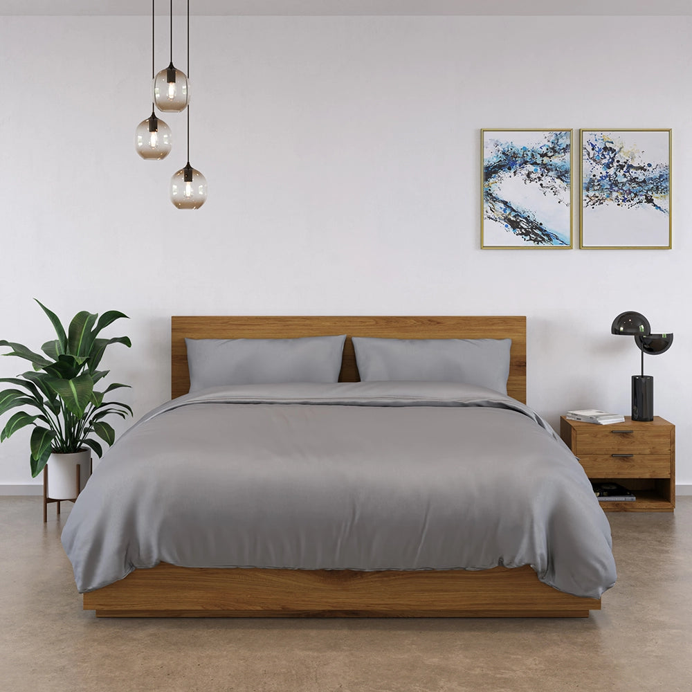 [BBGrey] Light Grey 100% Bamboo Bedding