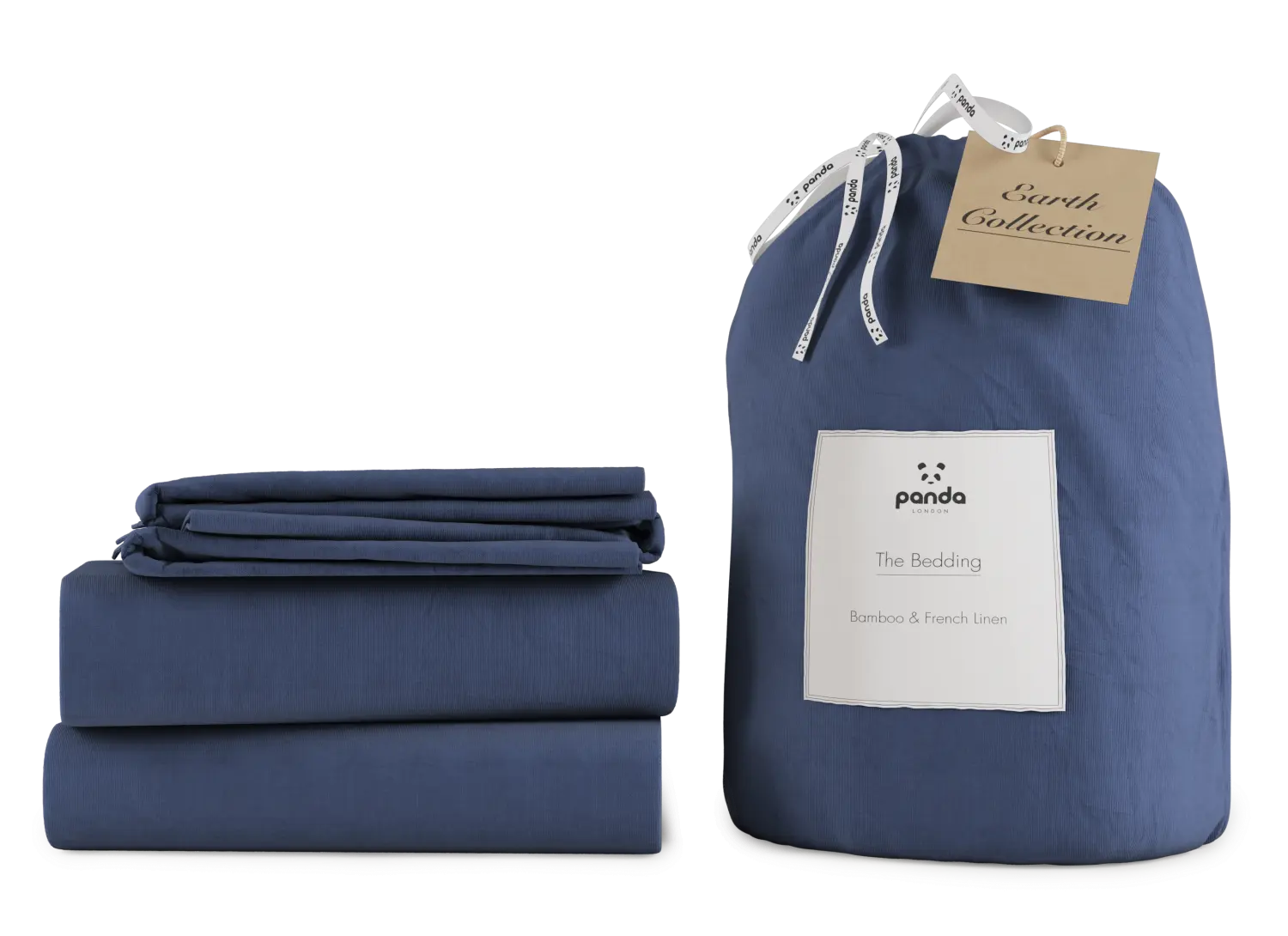 [MidnightNavy] MidnightNavy Bamboo and French linen Bedding Set Package