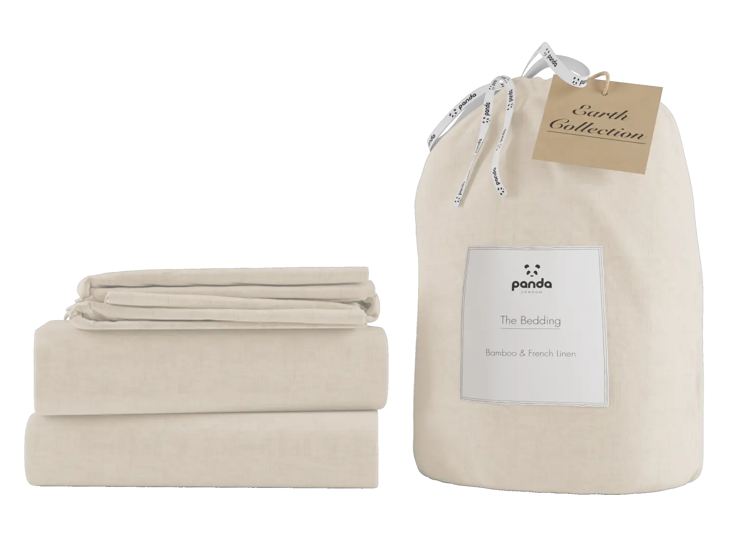 [Natural] Natural Bamboo and French linen Bedding Set Package