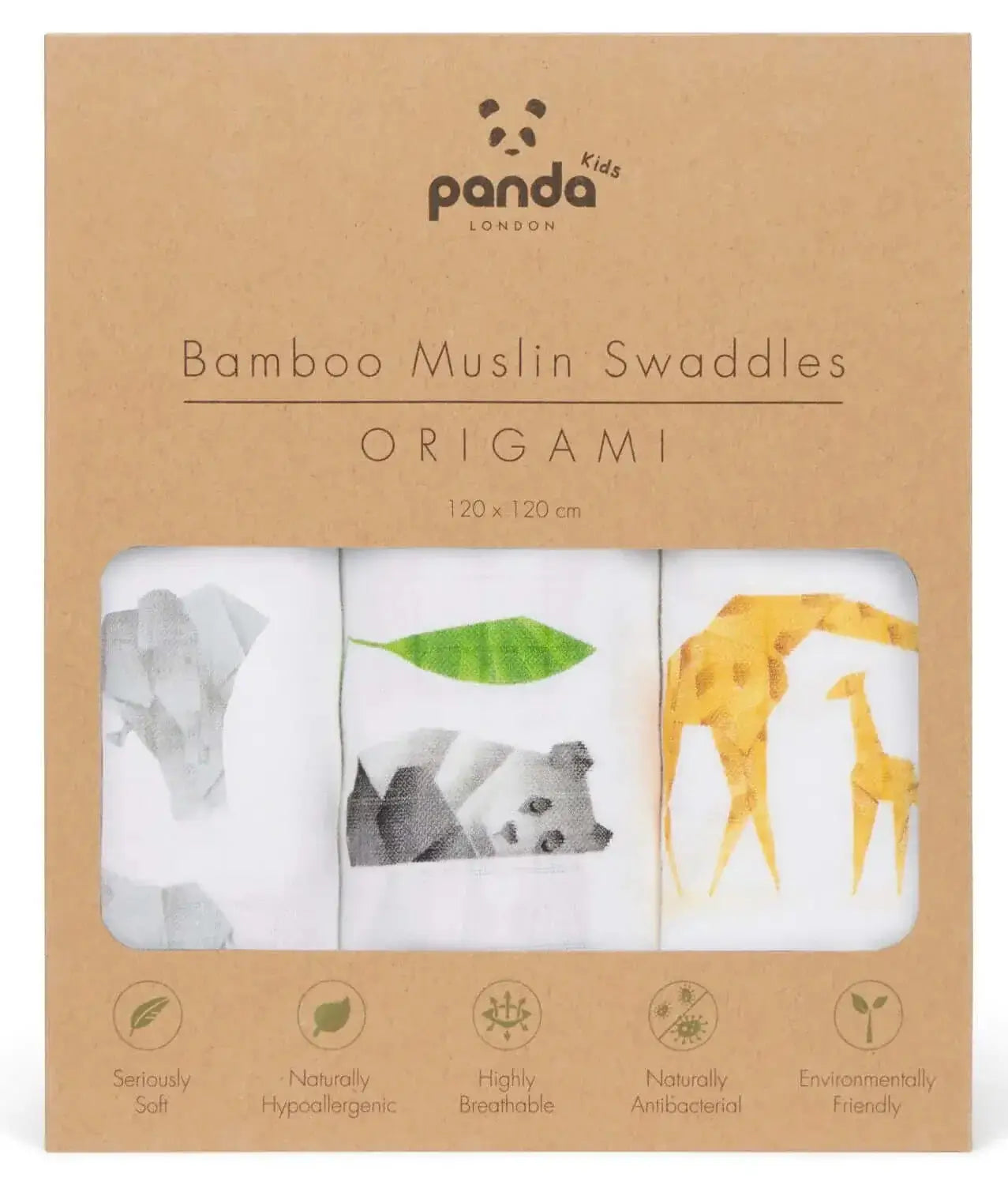 [MuslinSwaddles] Panda London Origami Packaging