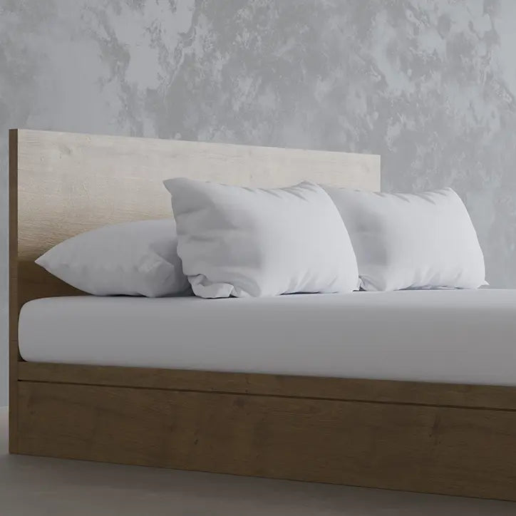 [BBPureWhitePillowcases] Bamboo Bedding Two Pure White Pillowcases - Pillows on the bed