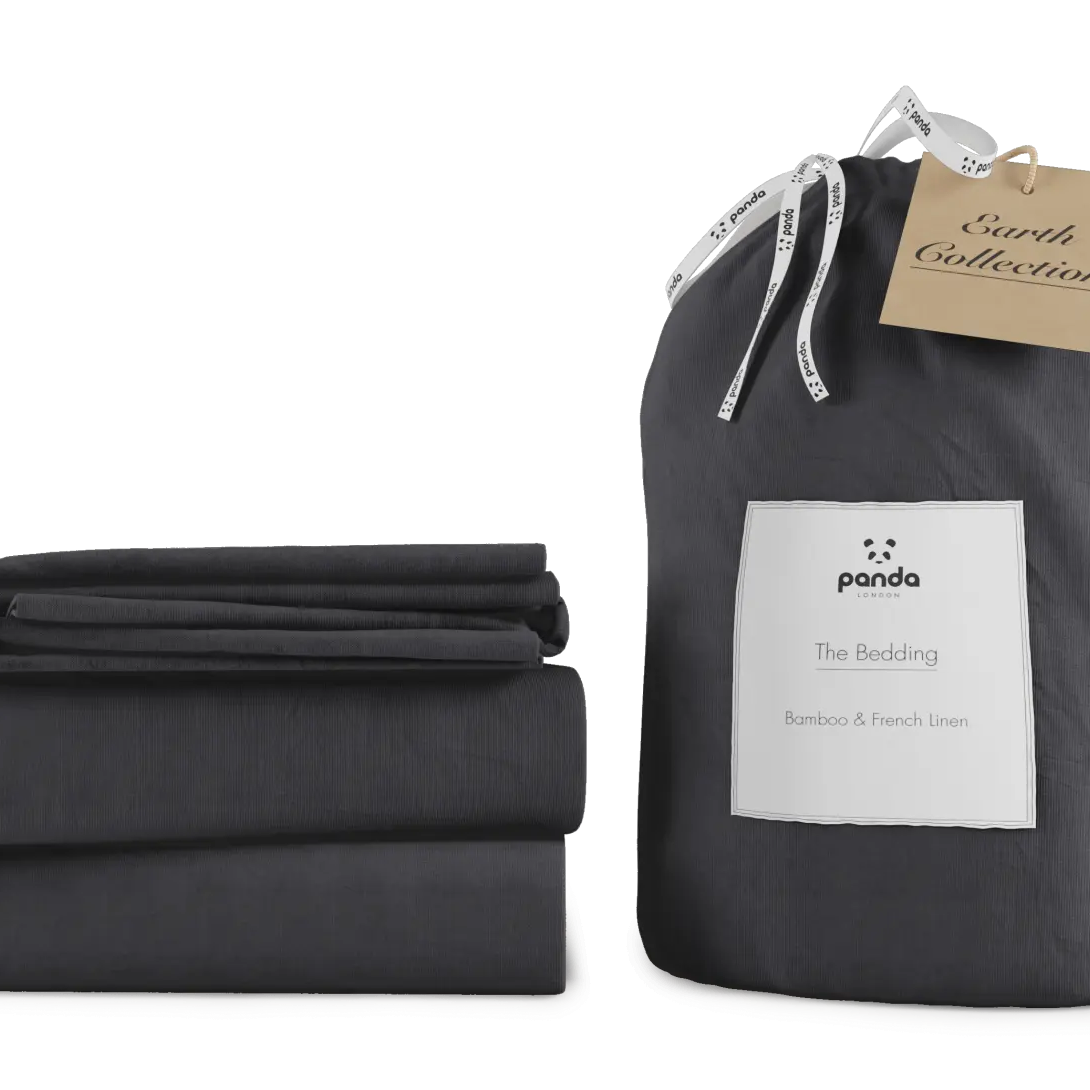 Bamboo & French Linen Bedding | Earth Collection | Panda London
