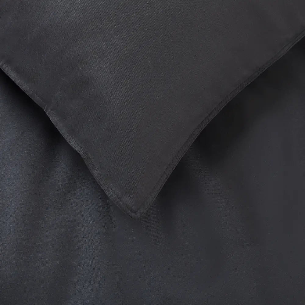 [SlateGreyDCFrench] SlateGrey_-_BambooFrenchLinen-_Bedding_Set_Texture_Duvet_Cover