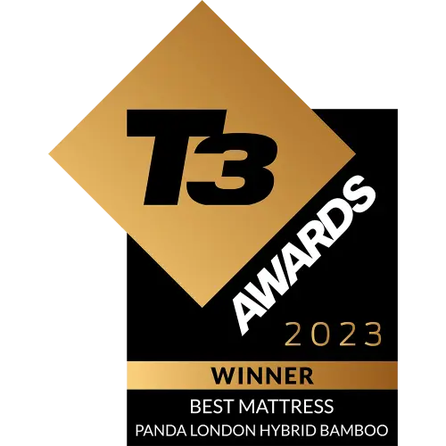 T3 Awards 2023 - Winner Best Mattress PandaLondon Hybrid Bamboo