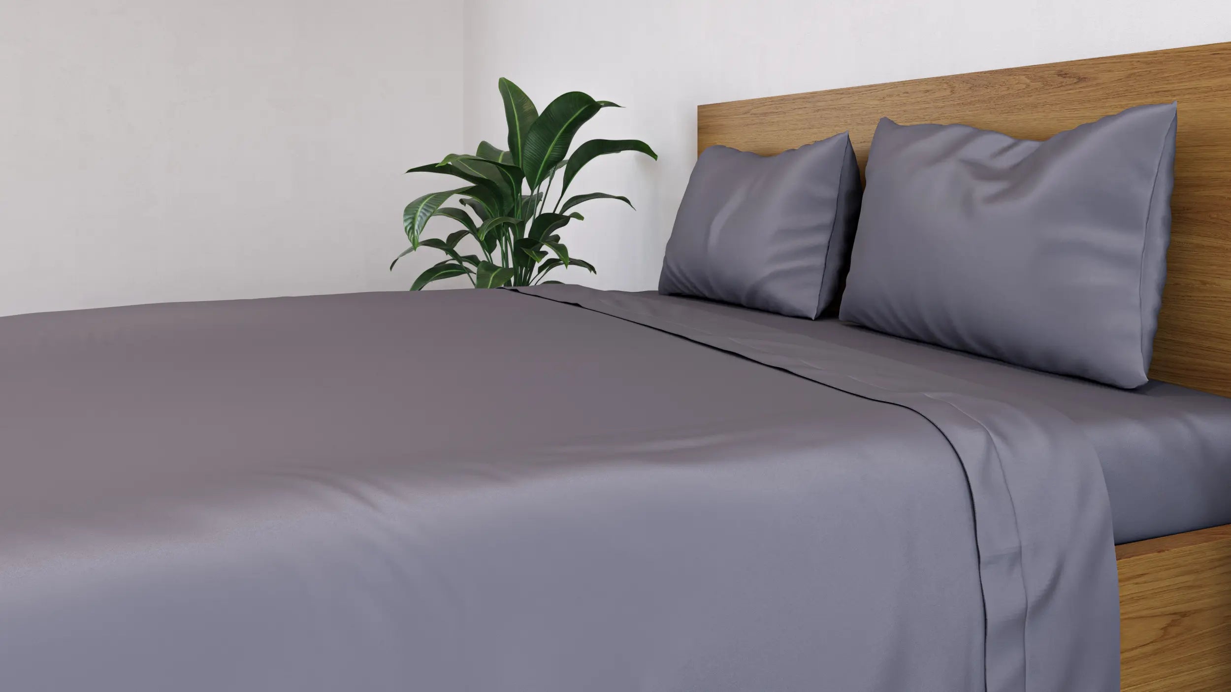 [BBUrbanGreyFlatSheet] Bamboo Bedding Panda London Urban Grey Flat Sheet