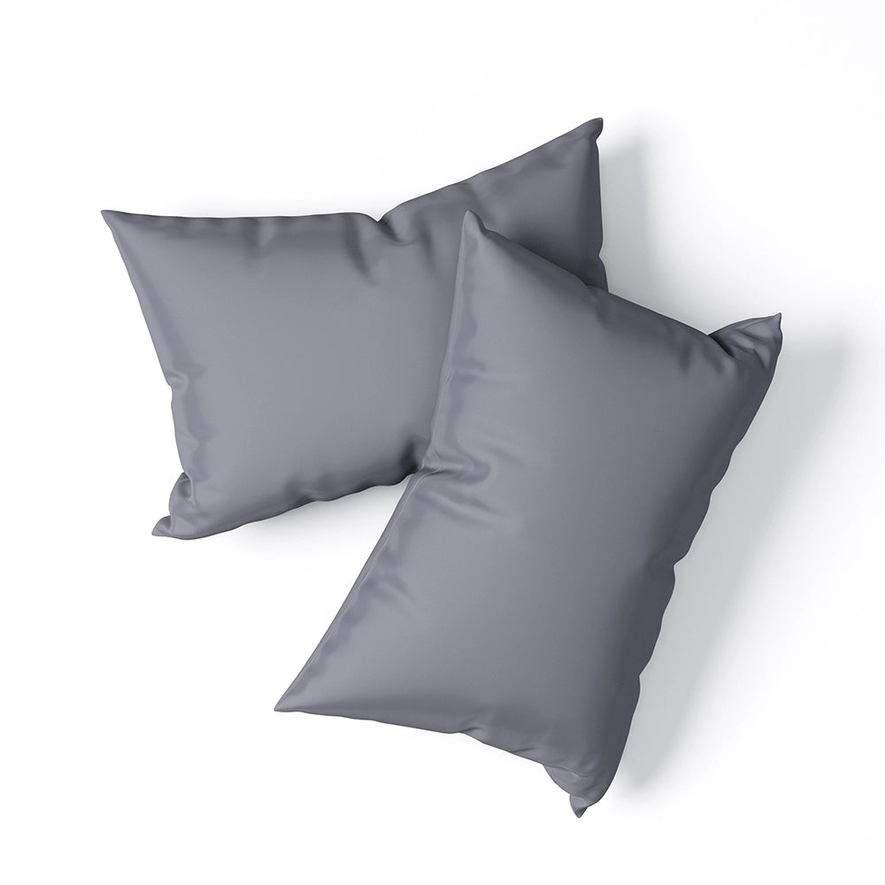 [BBUrbanGreyPillowcases] Bamboo Bedding Two urban Grey Pillowcases