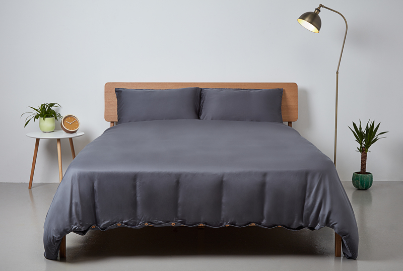 Silky Soft Bamboo Bedding in Urban Grey color