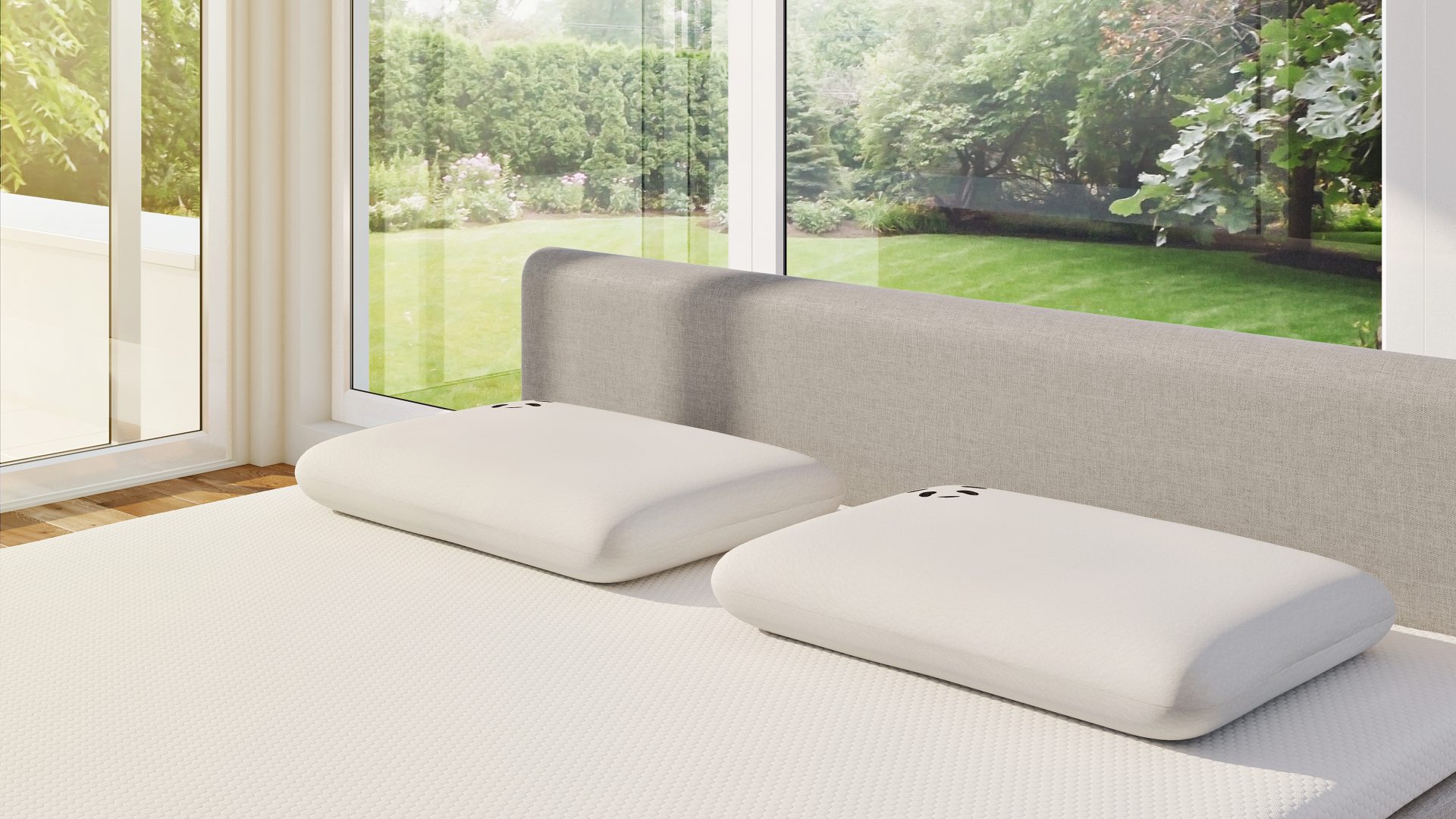 Memory foam bamboo pillows and mattress topper Lifestyle