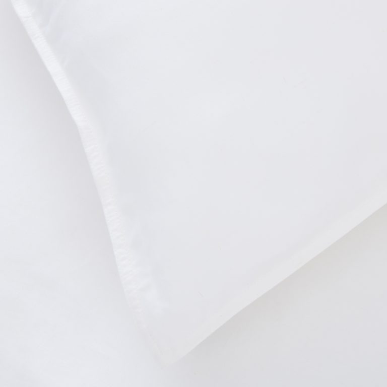 Panda London Bamboo Linen Bedding Close Up In Coconut White