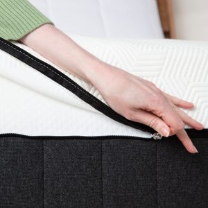 removable zip off on a bamboo hybrid mattress