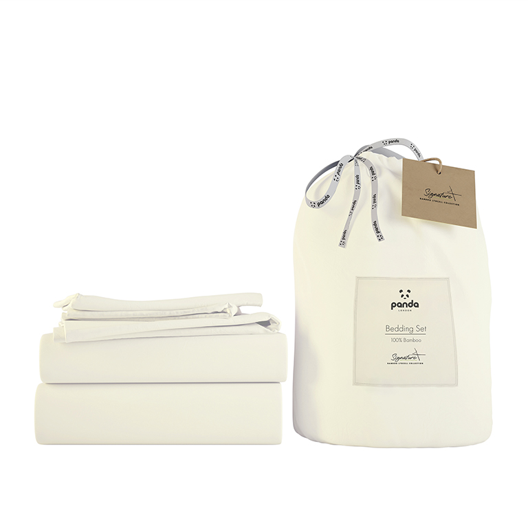 Bamboo Lyocell Bedding Set Package Cream