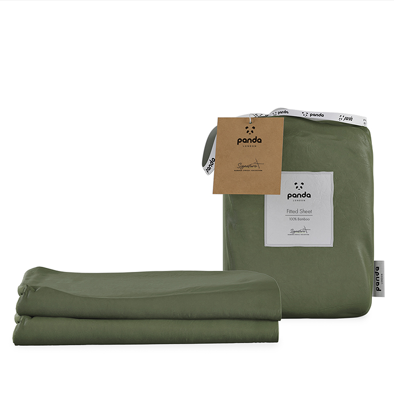 Bamboo Lyocell Fitted Sheet Green Package