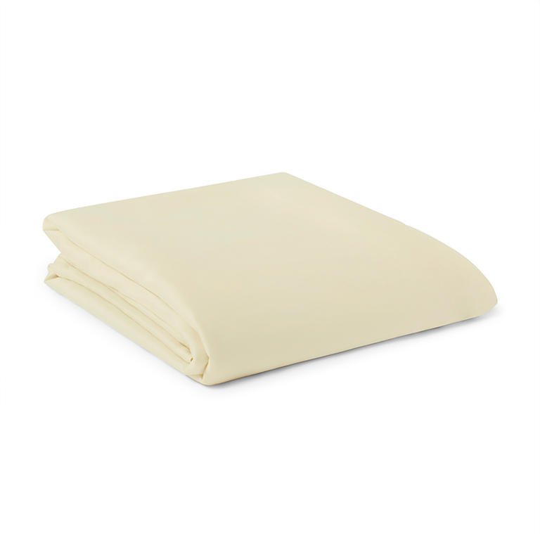 Pebble Cream Fitted Sheet Folded